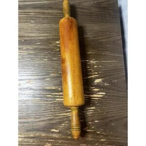 Vintage Rolling Pin With Handles| Rustic, Primitive Kitchen, Decor| Farmhouse.
